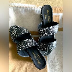 ROBERT CLERGERIE PARIS LEATHER MULES